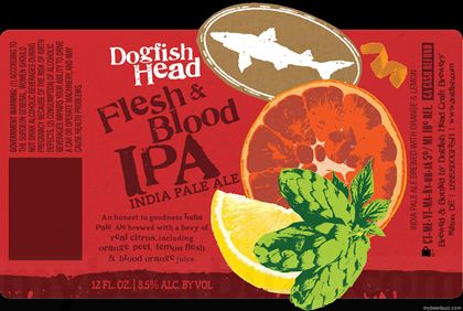 mybeerbuzz.com - Bringing Good Beers & Good People Together...: Dogfish Head Releasing Flesh & Blood IPA Nationwid... Dogfish Head, Craft Brewery, People Together, Flesh And Blood, Long History, Beer Label, Pale Ale, New Crafts, American Crafts