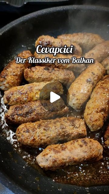 @theotterchef on Instagram: "Ćevapi (oder wie wir sagen Cevapcici) sind ein echter Klassiker vom Balkan! Wir zeigen dir, wie sie gemacht werden 🤤 #noafd #rezept #rezepte #rezeptideen #cevapi #cevapcici #balkan #küche #kroatisch #kroatien #fleisch #hackfleisch" Cevapcici Recipe, On Instagram, Quick Saves, Instagram