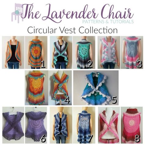 Lavender Chair, The Lavender Chair, Dream Catcher Mandala, Crochet Tote Pattern, Vest Crochet, Crochet Vest Pattern, Halloween Crochet Patterns, Crochet Dress Pattern, Crochet Motifs