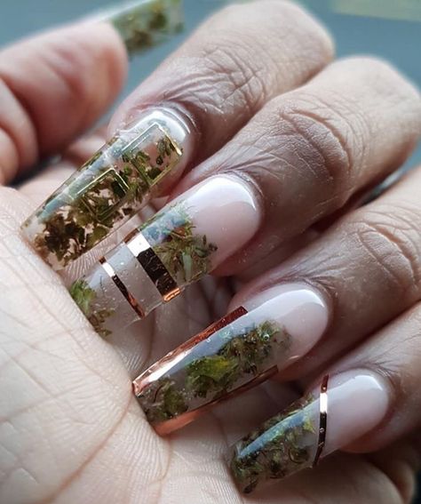 Mother Nature Nails, Smoker Nails, Taurus Nails, Marble Acrylic Nails, Green Acrylic Nails, Long Acrylic Nail Designs, Nails Today, Gel Nails Diy, King Cobra