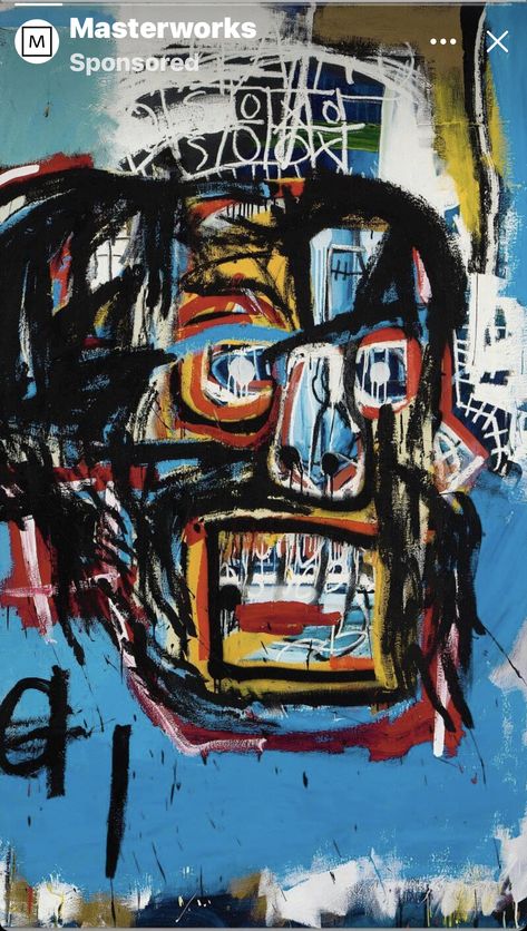 Basquiat Untitled, Basquiat Skull, Basquiat Paintings, Van Gogh Wallpaper, Square Poster, Basquiat Art, Retro Wallpaper Iphone, Abstract Painting Techniques, Jr Art