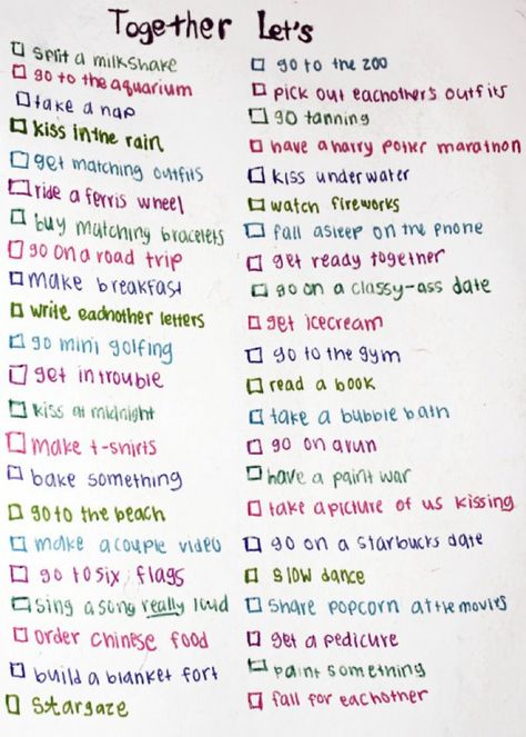 Things to do in our 4th year of marriage... used in anniversary gift. 365 Jar, Relationship Bucket List, Things To Do With Your Boyfriend, Boyfriend Stuff, Cute Couple Things, Cute Date Ideas, Cute Couple Quotes, Couple Ideas, Cute Date