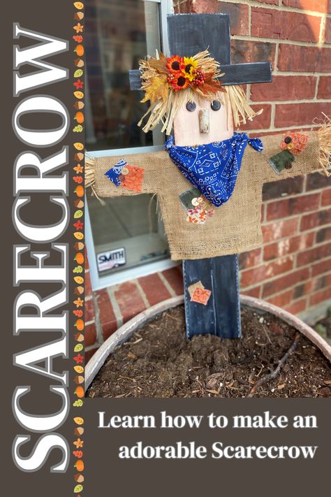 Diy Primitive Decor, Wooden Fall Decor, Primitive Fall Crafts, Primitive Scarecrows, Scarecrow Decorations, Diy Scarecrow, Wood Porch, Stick Wood, Fall Scarecrows