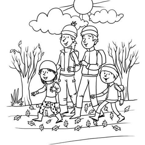 fall walk coloring page Fall Leaves Coloring Pages, Fall Coloring Sheets, Coloring Pages Nature, Beach Coloring Pages, Beach Drawing, Fall Coloring, Photo Tag, Rainbow Canvas, Quote Coloring Pages