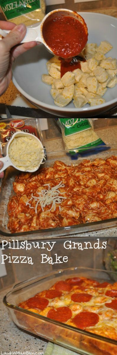 Pillsbury Grands, Pillsbury Recipes, Pizza Bake, Easy Baking Recipes, Main Meals, Pepperoni Pizza, Appetizer Snacks, Quick Meals, The Table