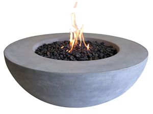 Fire Pit Table Buying Guide | PatioLiving Bowl Fire Pit, Concrete Fire Pit, Fire Pit Materials, Cast Concrete, Gas Fire Table, Concrete Bowl, Fire Pit Bowl, Concrete Fire Pits, Patio Fire Pit