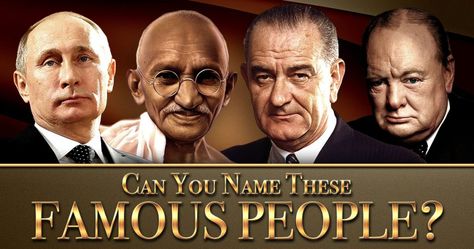 Can you correctly identify these world renowned personalities by their photos? Take this quiz and find out! Family Quiz Questions, History Quiz Questions, Color Personality Quiz, History Trivia Questions, Family Questions, Pub Quizzes, Personality Quizzes Buzzfeed, World Quiz, Family Quiz