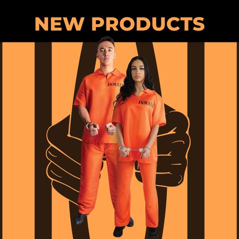 This set includes 1 orange top and 1 orange pair of pants in each bag. This orange inmate costume is made of high quality materials to ensure style as well as comfort Orange Prisoner Costume Woman, Orange Prisoner, Orange Prison Jumpsuit, Inmate Costume, Prison Jumpsuit, Outfit For Halloween, Funny Orange Halloween T-shirt, Halloween Clothing, Party Expert