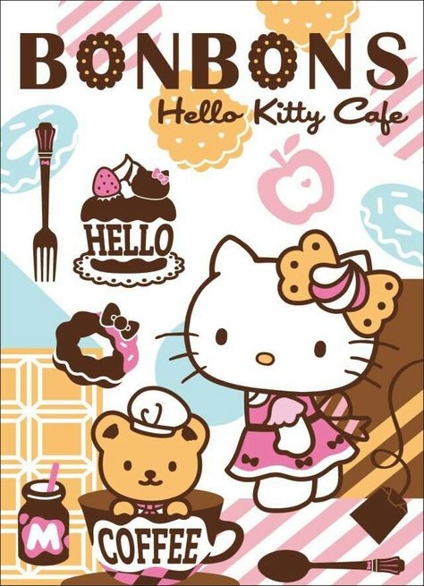 Plasmagica Sanrio, Hello Sanrio, Hello Kitty Videos, Kitty Cafe, Japanese Poster Design, Charmmy Kitty, Hello Kitty Aesthetic, Kitty Images, Hello Kit