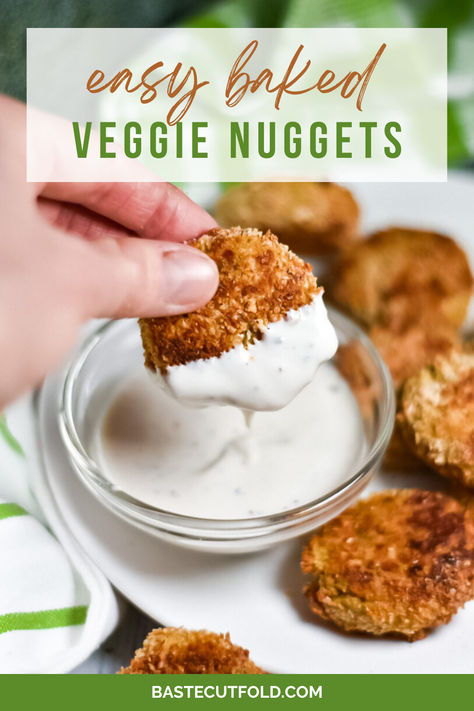 A recipe for easy baked veggie nuggets. A vegetarian-friendly alternative to traditional chicken nuggets. Vegetarian Chicken Nuggets, Veggie Nuggets, Nuggets Recipe, Potato Rice, Vegetarian Cabbage, Chicken Nuggets, Snack Time, Easy Baking, Baby Food