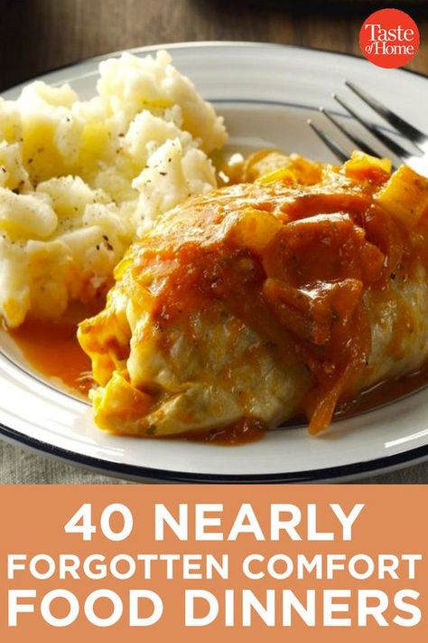 Easy Supper Ideas For Family, Ti Food Recipes, Romantic Meals For Two At Home Easy, Super Foods Recipes, Cheap Comfort Food Dinners, Easy Supper Ideas Comfort Foods, Comfort Fall Food Dinners, Main Meat Dishes For Dinner, Dinner Ideas When Nothing Sounds Good