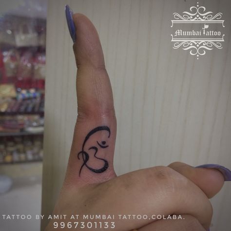 Ek Onkar (Om tattoo) 📲9967301133 @mumbaitattoocolaba  @bigguystattoo  . #tattoo #omtatattoo #ekonkar #ekonkartattoo #fingertattoo #mumbaitattoo #mumbaitattoocolaba #bigguystattoo Om Tatoos Design Hand, Ek Om Kar Tattoos, Ekomkar Tattoo Design, Devi Tattoo Design, Ik Onkar Tattoo, Ek Onkar Tattoo, Tatto Designs, Wrist Tatoo, Ek Onkar