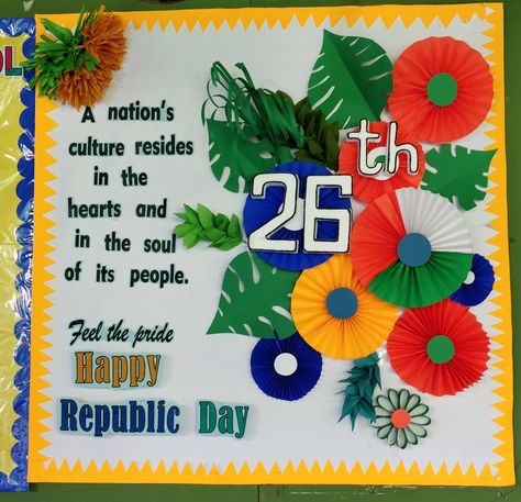 Republic Day of india decoration, 26th January 2019, Republic Day school bulletin board ideas Board Decoration For Republic Day, Republic Day School Decoration, Republic Day Soft Board Decoration, Republic Day Charts For School, 26 January Republic Day Decoration In School, 26th January Republic Day Creative, Republic Day Chart Ideas, Republic Day Bulletin Board Ideas, 26 January Republic Day Craft