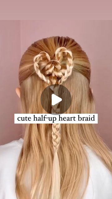 Heart Hairstyle, Hairdo Ideas, Braid Inspiration, Half Updo, Heart Hair, Half Up Half Down Hair, Half Up Hair, Super Duper, Half Up Half Down