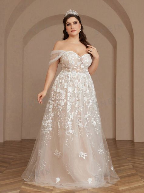 Ethereal Wedding Dress Plus Size, Princess Belle Wedding Dress, Princess Wedding Dress Plus Size, Belle Wedding Dress, White Elegant Dress, Belle Wedding Dresses, Tulle Fashion, Whimsical Princess, Fairytale Wedding Dress