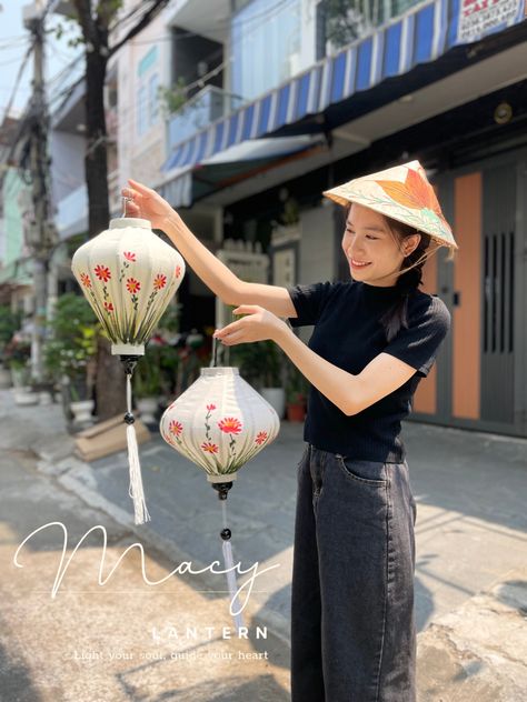 Set 2 Hoi an Traditional Bamboo Silk Lanterns 35cm Hand Painted Lantern Custom Made Wedding Decoration Garden Lantern - Etsy Silk Lanterns, Painted Lanterns, Large Lantern, Garden Lantern, Bamboo Lantern, Garden Lanterns, Decoration Garden, Hoi An, Bamboo Silk