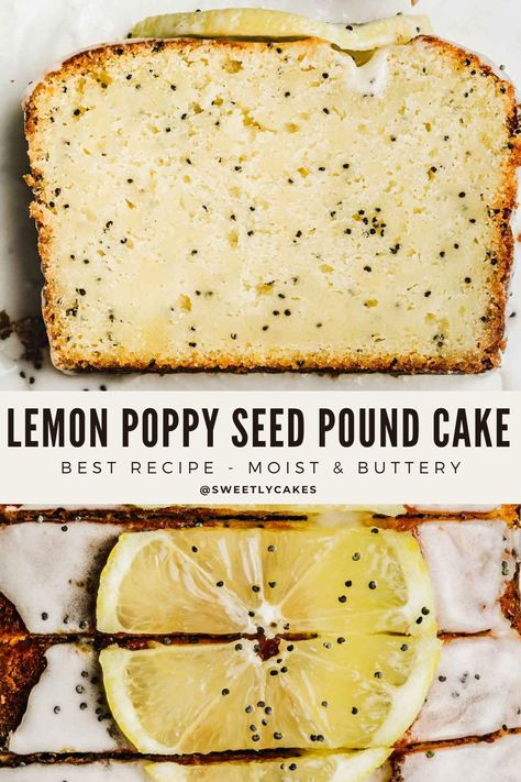 Poppy Seed Pound Cake, Moist Lemon Pound Cake, Sesame Seeds Recipes, Recipe With Lemon, Lemon Pound Cake Recipe, Lemon Poppyseed Cake, Yoghurt Cake, Pound Cake Recipe, Lemon Poppy Seed