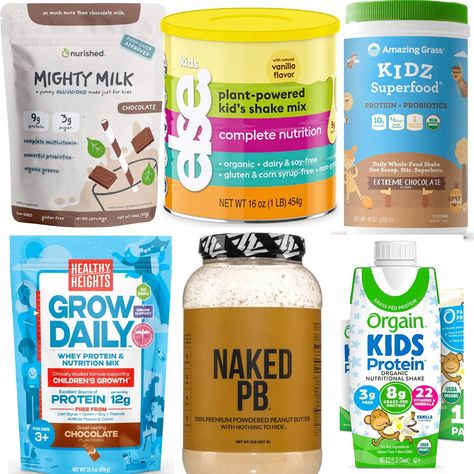 The Best Protein Powders for Kids (2024 Guide) | The Picky Eater Kid Friendly Protein Shakes, Protein Smoothie For Toddler, Protein Powder For Kids, Toddler Vegetables, Protein Powder Brands, Best Whey Protein Powder, Amazing Grass, Best Protein Powder, Complete Nutrition