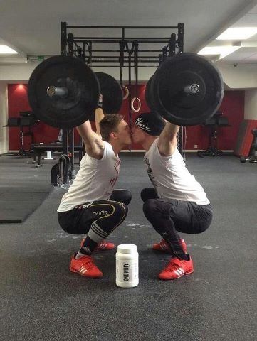 #Weight lifting Like, Repin, Share, Follow Me! Thanks! Men Kissing, Same Love, Two Men, Gay Love, Man In Love, Going To The Gym, Crossfit, Muscles, A Man