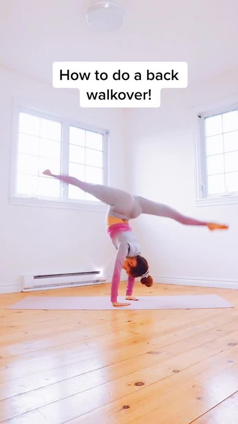 How To Do A Back Walkover For Beginners, Anna Mcnulty How To Do The Splits, How To Do A Back Walkover, Back Walkover Tutorial, How To Do A Front Handspring Tutorials, Anna Mcnulty Middle Splits, How To Get Over Mental Block Gymnastics, Tumbling Tips, How To Do A Gymnastics Move