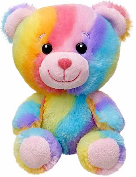 New Build a Bear Colorful Rainbow Hugs Baby Buddies Teddy 7 in. Mini Plush Toy Animal In Stock Now at http://www.bonanza.com/booths/TweetToyShop Rainbow Teddy Bear, Cute Teddy Bear Pics, Huggable Teddy Bear, Cotton Toys, Teddy Bear Images, Teddy Bear Wallpaper, Teddy Day, Best Valentine Gift, Bear Images