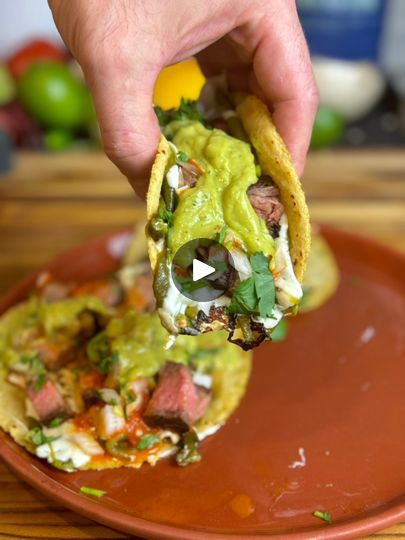 808K views · 21K reactions | Anaheim pepper steak tacos | Zachary Rodriguez | Joan Sebastian · Dios Mío, Qué Mujer! Chuck Roast Tacos, Boneless Beef Chuck Roast, Roast Tacos, Carne Adobada, Joan Sebastian, Avocado Juice, Stuffed Anaheim Peppers, Steak Tacos, Ground Beef Tacos