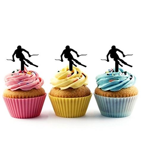 Golf Putt, Rock N Roll Party, Hand Silhouette, Star Silhouette, Fairy Cakes, Cupcake Art, Golf Birthday, Cookie Tray, Engagement Party Decorations