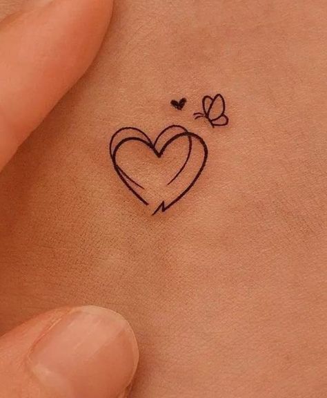 1 Hour Tattoo Ideas For Women, Heart Moon Tattoo, Birthstone Tattoos, Small Rose Wrist Tattoo, Tattoos With Butterflies, Small Female Tattoos, 2 Inch Tattoo Ideas, Herz Tattoo Klein, Symbols Of Strength Tattoos