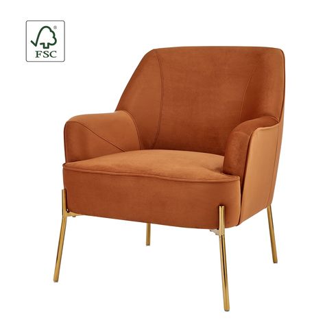 Chair Silhouette, Gold Legs, Velour Fabric, Accent Arm Chairs, Chair Bed, Modern Armchair, Arm Chairs Living Room, Club Style, Premium Bedding