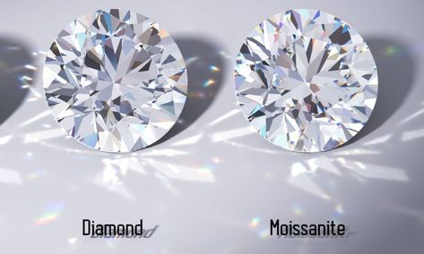 Moissanite vs. diamond - Difference in sparkle Moissanite Vs Diamond, Wedding Diamond, Fake Diamond, Diamond Mines, Enough Money, Synthetic Diamond, Jewelry Diamonds, Blood Diamond, Diamond Alternatives