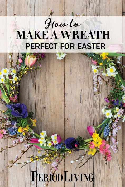 Ostara Wreath Diy, Easter Wreaths & Garlands, How To Make A Spring Wreath, Spring Door Wreaths Diy, Ostara Wreath, Spring Wreath Ideas Diy, Easter Wreaths Diy, Wreaths Diy Easy, Easter Florals Diy