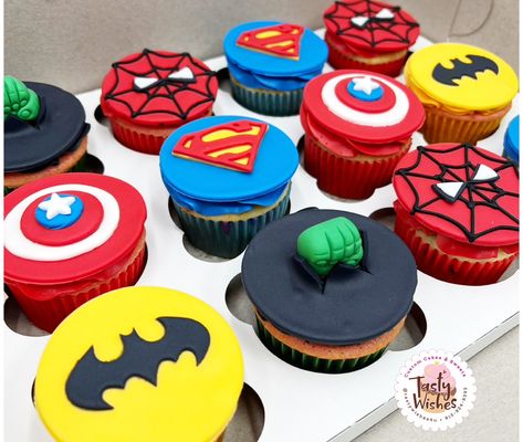 Superhero Cupcakes 🧁 Custom cupcakes any theme any design 📲Contact us, send us DM or text . #tampabay #tampacakes #customcakes #tampagifts #brooksvillefl #wesleychapelcakes #landolakesfl #tampacupcakes #cakestampa #cupcakeshop #cupcakestampa #brooksvillecakes #latinosentampabay #homemadewithlove #tastywishes4u #customcookies #tampaparties #tampacookies #hillsborougcounty #wesleychapelfl #downtowntampa #customcupcakestampabay #tampafood #tampacake #tampadessert #dadecityfl #momlife #pascofl #... Superhero Cupcakes, Cupcake Shops, Custom Cupcakes, Custom Cookies, Custom Cakes, Contact Us, Cake, Gifts, Quick Saves