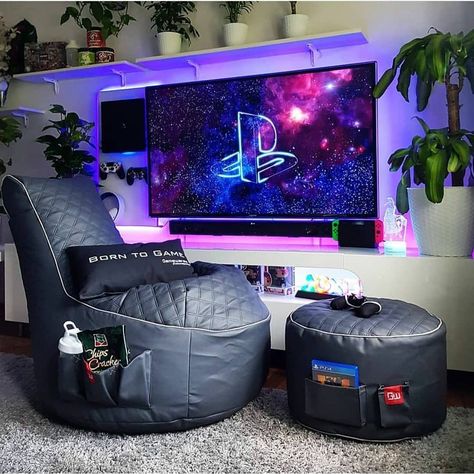 ONLY FOR GAMERS on Instagram: “Do You guys Have this chair In Your Setup.. .? ? . .. 💰 Want to make Money Playing Game..?? - ⬆⬆ CLICK THE LINK IN MY BIO ⬆⬆ . Like 💗l…” Ultimate Gaming Room, Playstation Room, Gamer Bedroom, Small Game Rooms, Nerd Room, Best Gaming Setup, Gamer Setup, Gamer Room Decor, Pc Gaming Setup