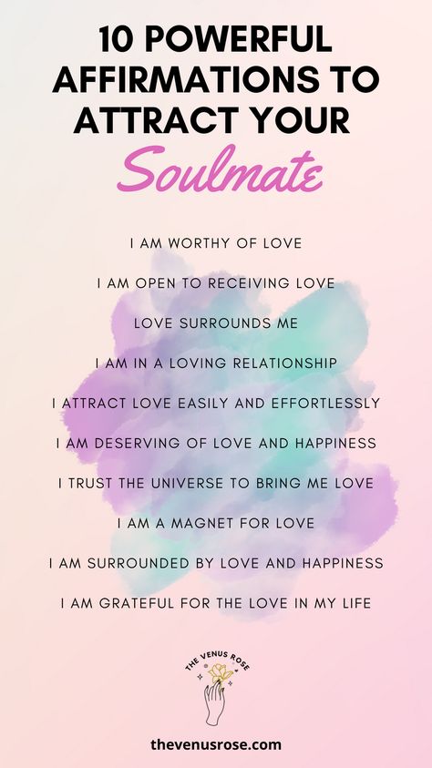 Attract Love Manifestation, How To Attract My Soulmate, Affirmation To Attract Love, Manifesting Soulmate Affirmations, Manifest The Love Of Your Life, Manifesting True Love, Manifesting New Love, Manifest A Lover, Soul Mate Affirmations