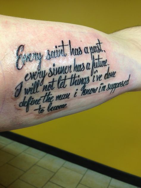 My new tattoos and more to slowly but surely come Powerful Quote Tattoos Men, Humble Tattoo Men, Motivational Tattoos For Men, Forearm Script Tattoo, Unique Christian Tattoos, Jesus Tattoos, Word Lettering, Scroll Tattoos, Motivational Tattoos