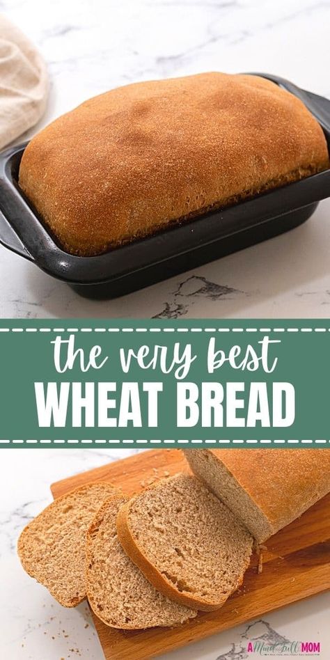 This recipe for Honey Wheat Bread is simply the VERY best whole wheat bread you will ever eat! Made with 100% whole grains, this wheat bread is soft, tender, and easy to make! Wheat Sandwich Bread Recipe, Homemade Whole Wheat Bread, Honey Wheat Bread, Whole Wheat Sourdough, Wheat Bread Recipe, Homemade Bread Recipes Easy, Sandwich Bread Recipes, Homemade Bread Easy, Honey Wheat