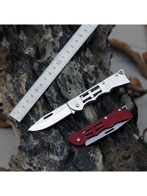 1pc Mini Outdoor Folding Knife High Hardness Portable Key Knife Camping Survival Knife Self-Defense Portable Fruit Knife Multicolor    Stainless Steel     Camping & Hiking, size features are:Bust: ,Length: ,Sleeve Length: Self Defense Knife, Key Knife, Mini Knife, Long Lasting Perfume, Cool Swords, Pocket Knives, Camping Survival, Folding Knife, Camping Hiking