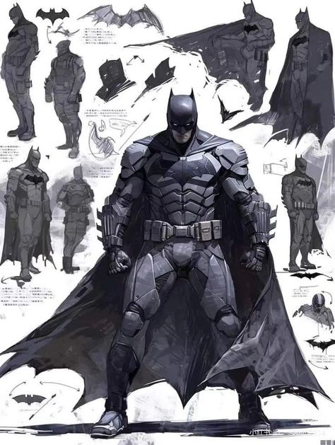 Batman Suit Concept Art, Batman Suit Concept, Batman Suit Design, Batman Character Design, Batman Reference, Bat Suit, Batman Concept Art, Batman Comic Wallpaper, Batman Suit