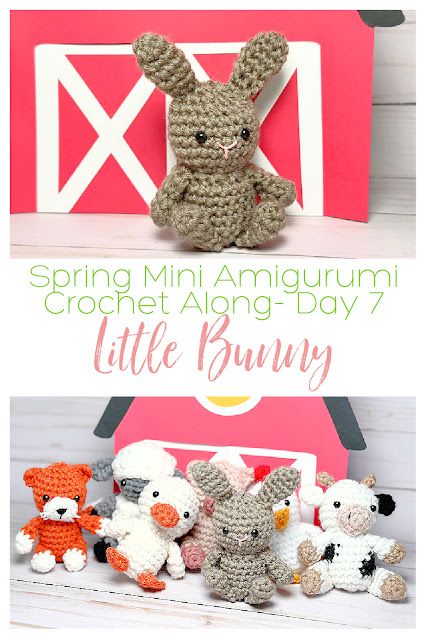 Crochet Mini Farm Animals Free Pattern, Farm Animal Crochet, Cute Crochet Animals, Mini Crochet Animals, Crochet Farm, Mini Amigurumi, Knifty Knitter, Micro Crochet, Crochet Animal Amigurumi