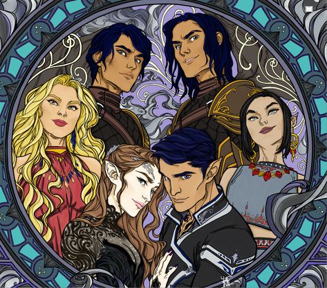 acotar, feyre, rhysand, mor, amren, cassian, azriel, night court, coloring book, maas, charlie bowater Charlie Bowater, Sara J Maas, Feyre And Rhysand, A Court Of Wings And Ruin, Court Of Thorns And Roses, Sarah J Maas Books, A Court Of Mist And Fury, Inner Circle, Crescent City