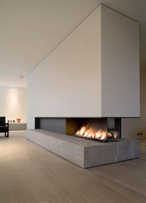 Modern Interior Fireplaces Design Camino, Contemporary Fireplace Designs, Interior Minimalista, Contemporary Fireplace, Home Fireplace, Modern Fireplace, Interior Modern, Design Studios, Design Del Prodotto