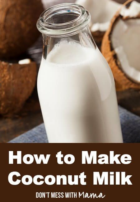 Make Coconut Milk, Cream Of Coconut, Drinks Recipe, Coconut Milk Recipes, Homemade Recipe, Coconut Recipes, Nut Milk, 500 Calories, Milk Recipes