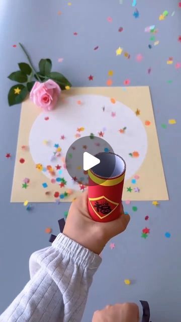 How To Make Confetti, Confetti Diy, Gloves Diy, Confetti Cannon, Diy Confetti, Diy D, Handmade Paper Crafts, Summer Activities For Kids, April 12