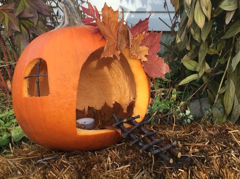 Pumpkin Fairy house Fairy House Pumpkin Carving Ideas, Pumpkin Carving Fairy House, Pumpkin Fairy House Diy, Pumpkin Houses Fairy, Fairy Garden Pumpkin, Pumpkin Fairy House, Pumpkin House, Fairy House, Little House