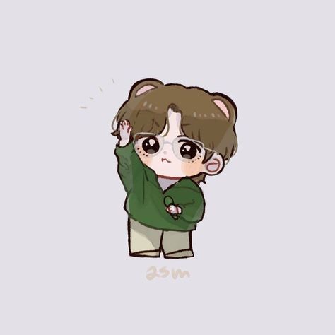 Bts Chibi Cute Taehyung, Bangtan Chibi, Dibujos Anime Chibi, V Chibi, Fanart Bts, Taehyung Fanart, K Wallpaper, V Cute, Vkook Fanart