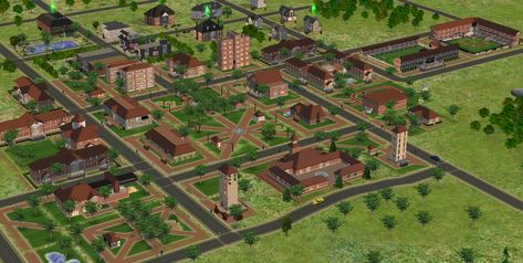 Mod The Sims - Sims 2 University / College / Campus / Dorm Life The Sims 2 Houses, Sims 2 University, Sims 2 Neighborhood, Campus Dorm, Sims Building Ideas, Sims 2 House, Sims Finds, University Dorms, Sims Characters Ideas