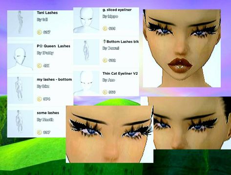 Imvu Faces Ideas, Imvu Lashes, Imvu Avi Ideas Black, Imvu Face Ideas, Imvu Face, Imvu Heads, Imvu Icons, Face Ideas, Imvu Outfits