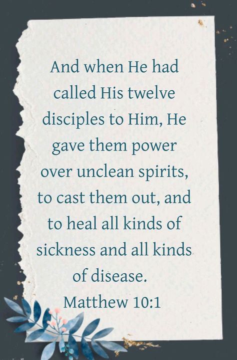 Unclean Spirits, Matthew 10, Holy Bible, Verses, Bible Verses, Cards Against Humanity, It Cast, Bible, Healing