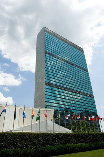 United Nations Flag in Office of UN Headquarter in New York Editorial Stock Photo - Image of peace, security: 77690148