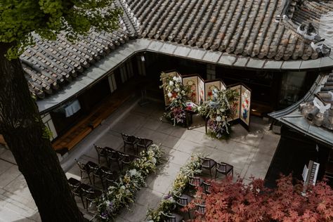 Hanok House Wedding - Edward & Lynn Dugahun Seoul Hanok House, Bilingual Wedding, Wedding Mc, Thai Wedding, Korean Wedding, Wedding Hall, Celebrate Love, Second Weddings, Marriage Ceremony